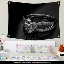 Engagement diamond ring Wall Art 48776076