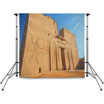 Entrance To The Horus Temple  Edfu Egypt  Backdrops 56417571