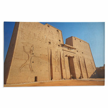 Entrance To The Horus Temple  Edfu Egypt  Rugs 56417571
