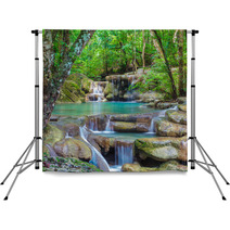 Erawan Waterfall Backdrops 54195461