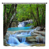 Erawan Waterfall, Kanchanaburi, Thailand Bath Decor 34907501