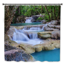 Erawan Waterfall, Kanchanaburi, Thailand Bath Decor 60730656
