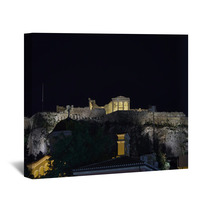 Erechtheion Illuminated, Athens Acropolis Greece Wall Art 67480608