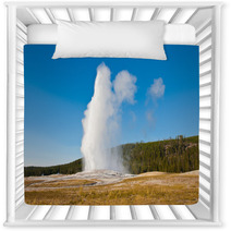 Eruption Of Old Faithful Geyser At Yellowstone National Park Nursery Decor 51528322