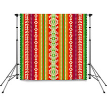 Ethnic Fabric Pattern Backdrops 70839421