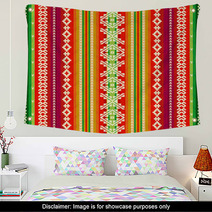 Ethnic Fabric Pattern Wall Art 70839421