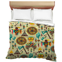 Ethnic Seamless Pattern In Native Style. Bedding 61943105