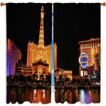 Evening In Las Vegas Window Curtains 1496288