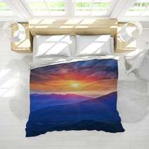 Evening Scene In Mountains Bedding 53849305