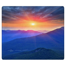 Evening Scene In Mountains Rugs 53849305