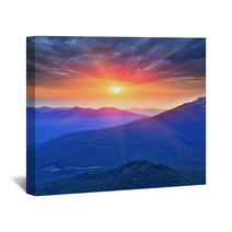 Evening Scene In Mountains Wall Art 53849305