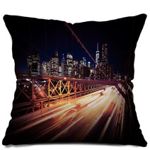 Evening Traffic In New York Pillows 99798699
