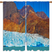 Excursion To The White-blue Glacier Window Curtains 73140150