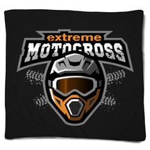 Extreme Motocross Logo Blankets 163750410