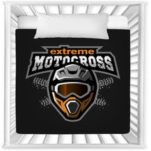 Extreme Motocross Logo Nursery Decor 163750410