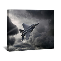 F 15 Eagle Flying Through The Storm Wall Art 39879052
