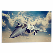 F 15c Eagle 3d Rendering Vintage Effect Rugs 106321398