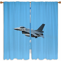 F 16 Fighterjet Window Curtains 26127539