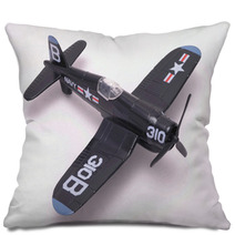 F 4u Corsair On White Pillows 2201327