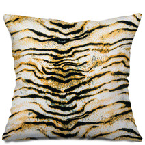 Fabric On The Tiger Striped Pillows 59138267