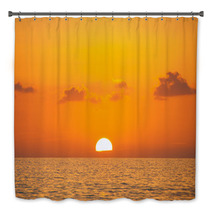 Fabulous Sunset On A Background Of Sky And Sea. Bath Decor 64661507