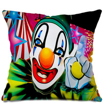 Face Of A Clown Pillows 2880627