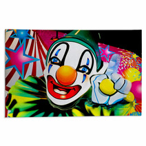 Face Of A Clown Rugs 2880627