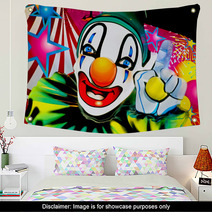 Face Of A Clown Wall Art 2880627