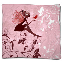 Fairy Pattern Grunge Blankets 29559071