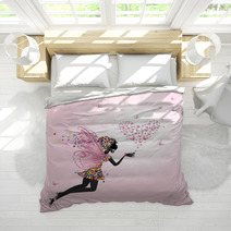 Fairy With A Valentine Of Butterflies Bedding 48817126