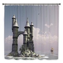 Fairytale Island Castle Bath Decor 39078480