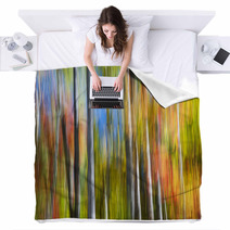 Fall Colors Abstract Blankets 102188098