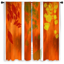 Fall Of The Leaves Window Curtains 1996609