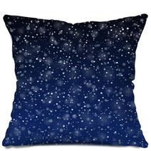 Falling Snow Pillows 58375131