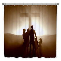 Family At The Cross Bath Decor 23108751