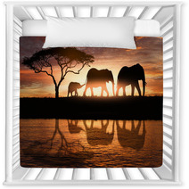 Family Of Elephants Nursery Decor 162286240