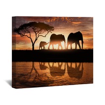 Family Of Elephants Wall Art 162286240
