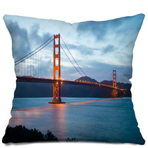 Famous Golden Gate Bridge In San Francisco Pillows 66547787