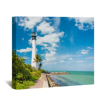 Famous Lighthouse At Key Biscayne, Miami Wall Art 65902565