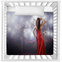 Famous Woman Posing In Front Of Paparazzi Nursery Decor 21130803