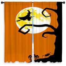 Fantastic Background On The Subject Halloween Window Curtains 66445880
