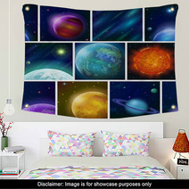 Fantastic Space Background, Seamless Wall Art 63603572