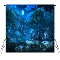 Fantasy Abandoned City Night Backdrops 299141165