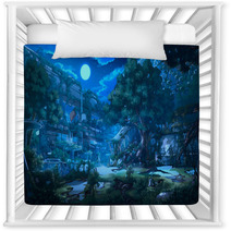 Fantasy Abandoned City Night Nursery Decor 299141165