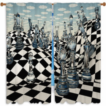 Fantasy Chess Window Curtains 50506714