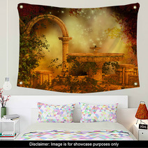 Fantasy Magical Forest Scene Wall Art 71092794