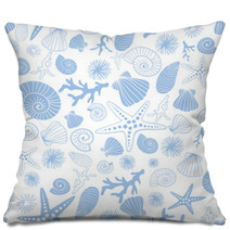 Fantasy Maritime Seamless Pattern Pillows 41424632