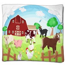 Farm Animals Blankets 45285889