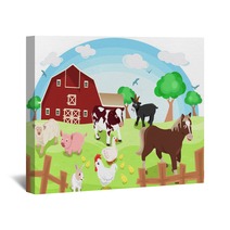 Farm Animals Wall Art 45285889