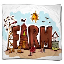 Farm Design Blankets 115679053